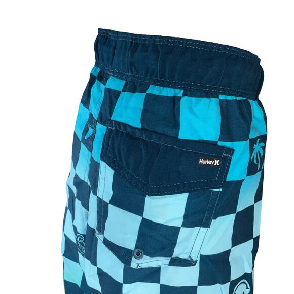 Hurley Little Boys Character Check Pull-on Swim Trunks Med NWT - Picture 4 of 4